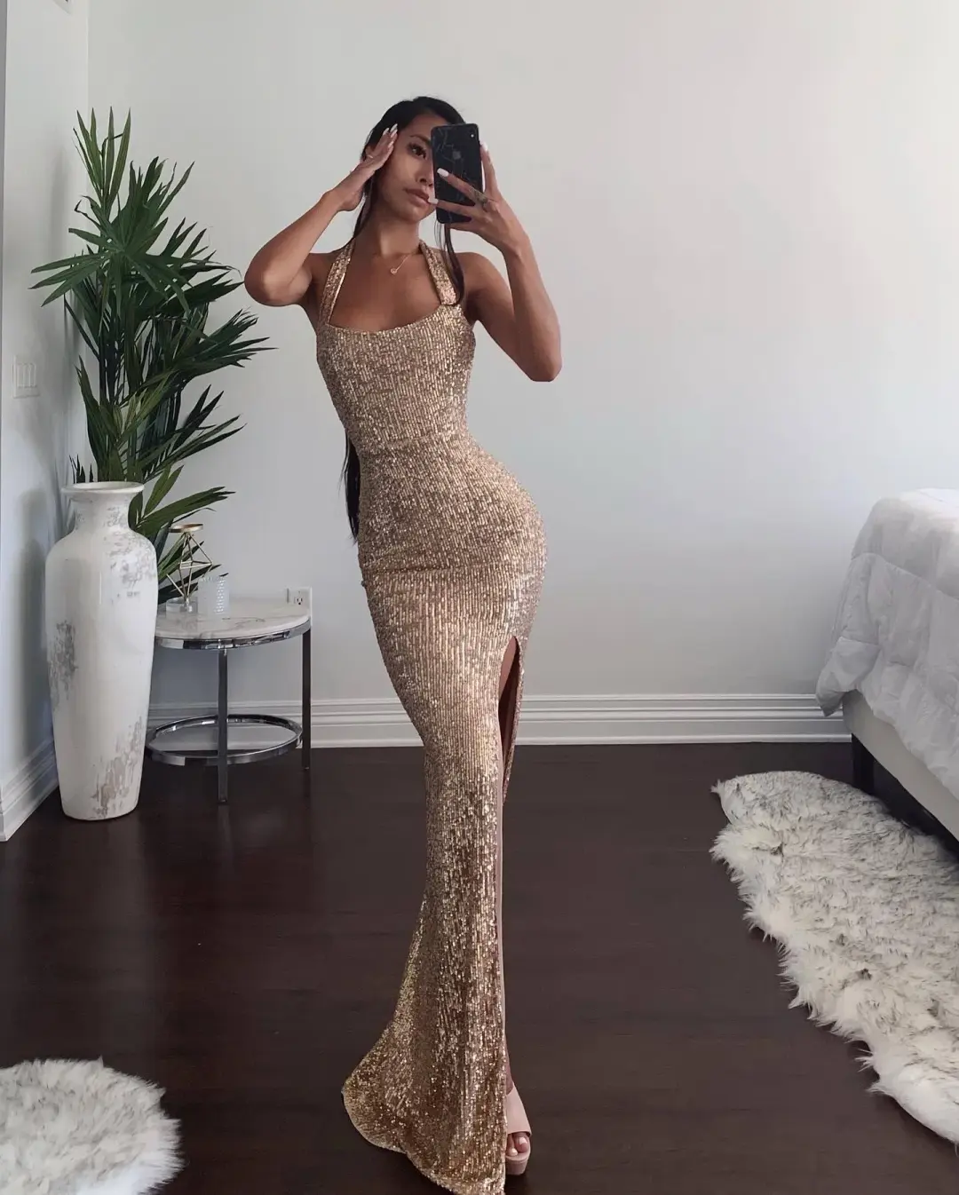 Nookie Fantasy Gown in Gold Size S / AU 8 for rent on The Volte - main image