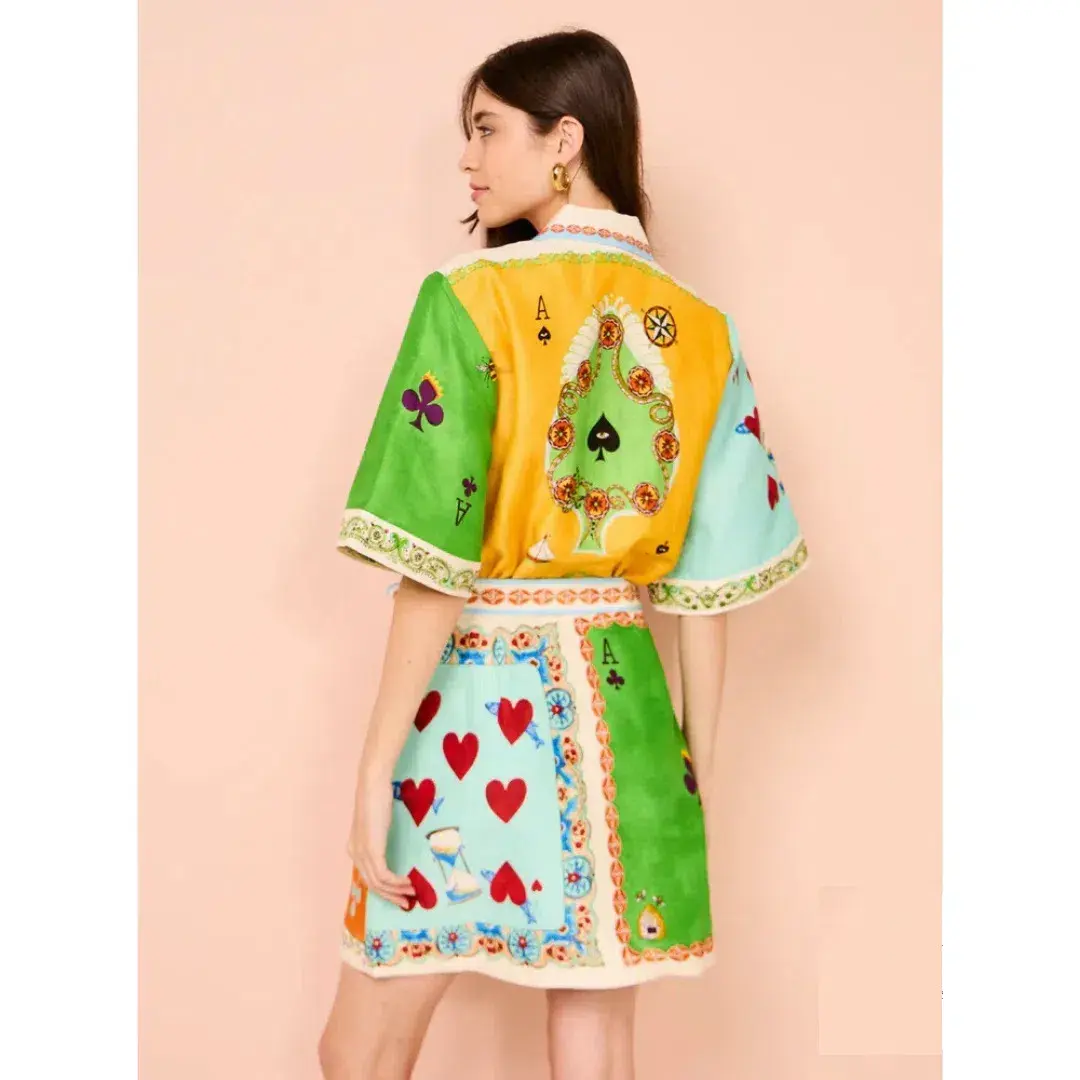 Alemais Rummy Mini Dress In Multi Size 14 - Image 3