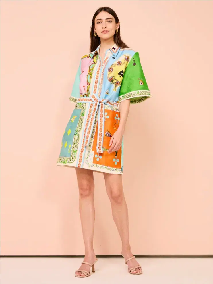 Alemais Rummy Mini Dress In Multi Size 16 - Image 1