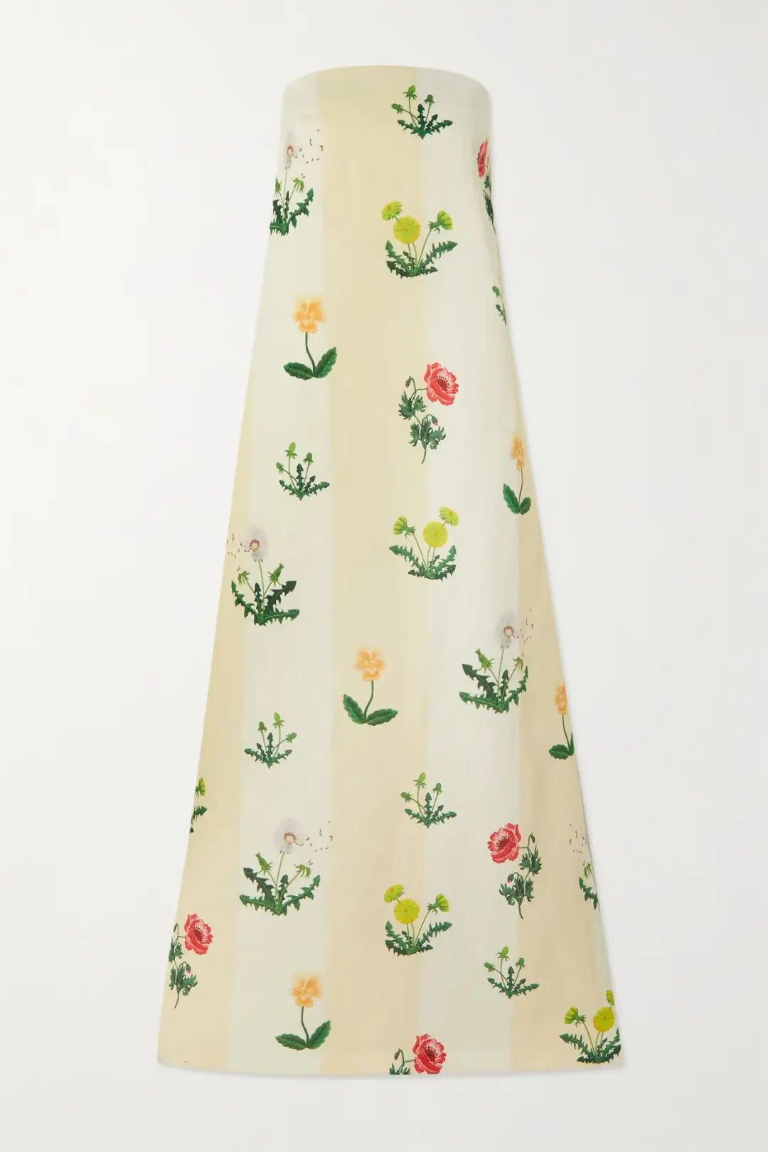 Oroton Poppy Print Gown Cream Floral 10  for rent on The Volte - main image