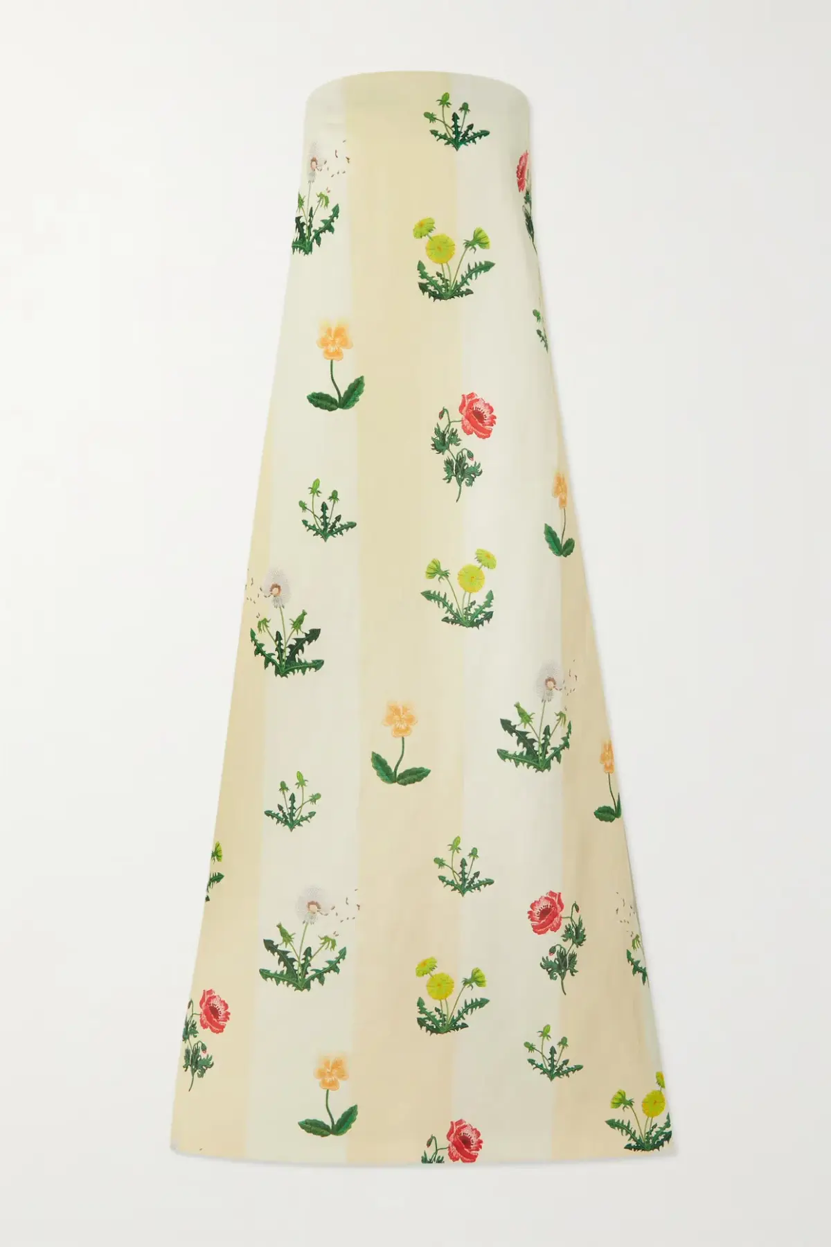 Oroton Poppy Print Gown Cream Floral 10  - Image 10