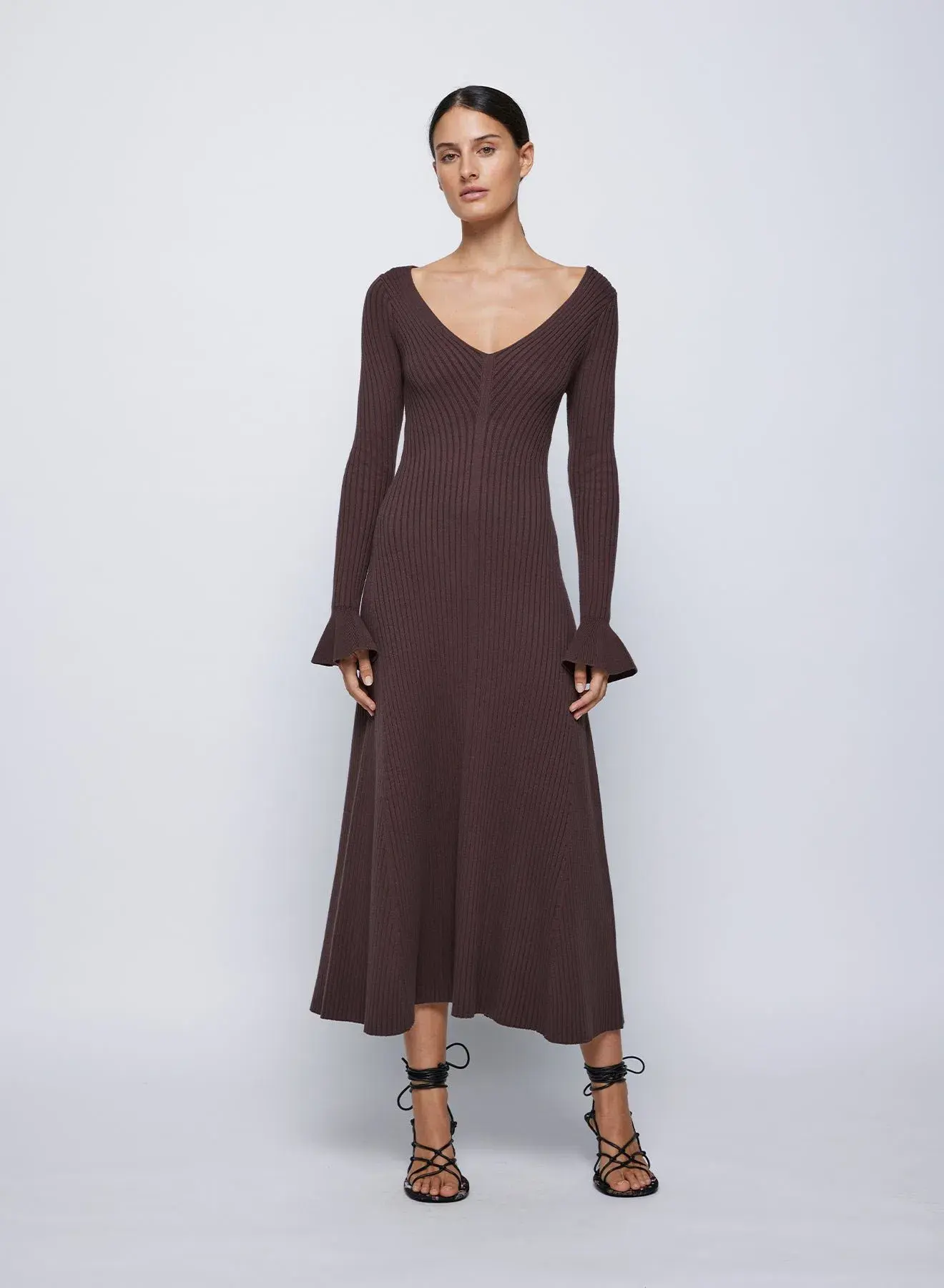 Anna Quan Larissa Dress Chocolate Size AU 8 - Image 1