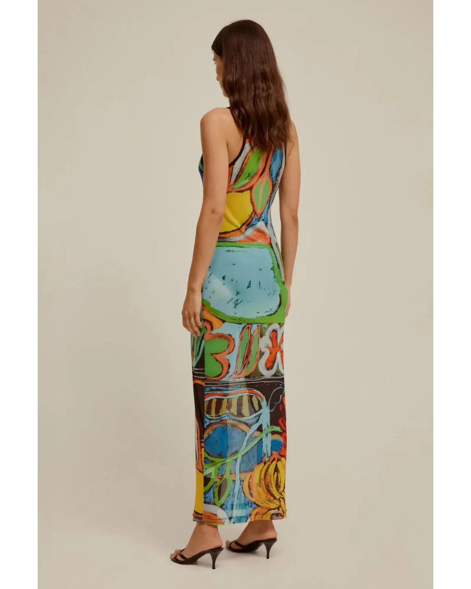 Venroy Mesh Tank Dress in Multi Size AU 10  - Image 3