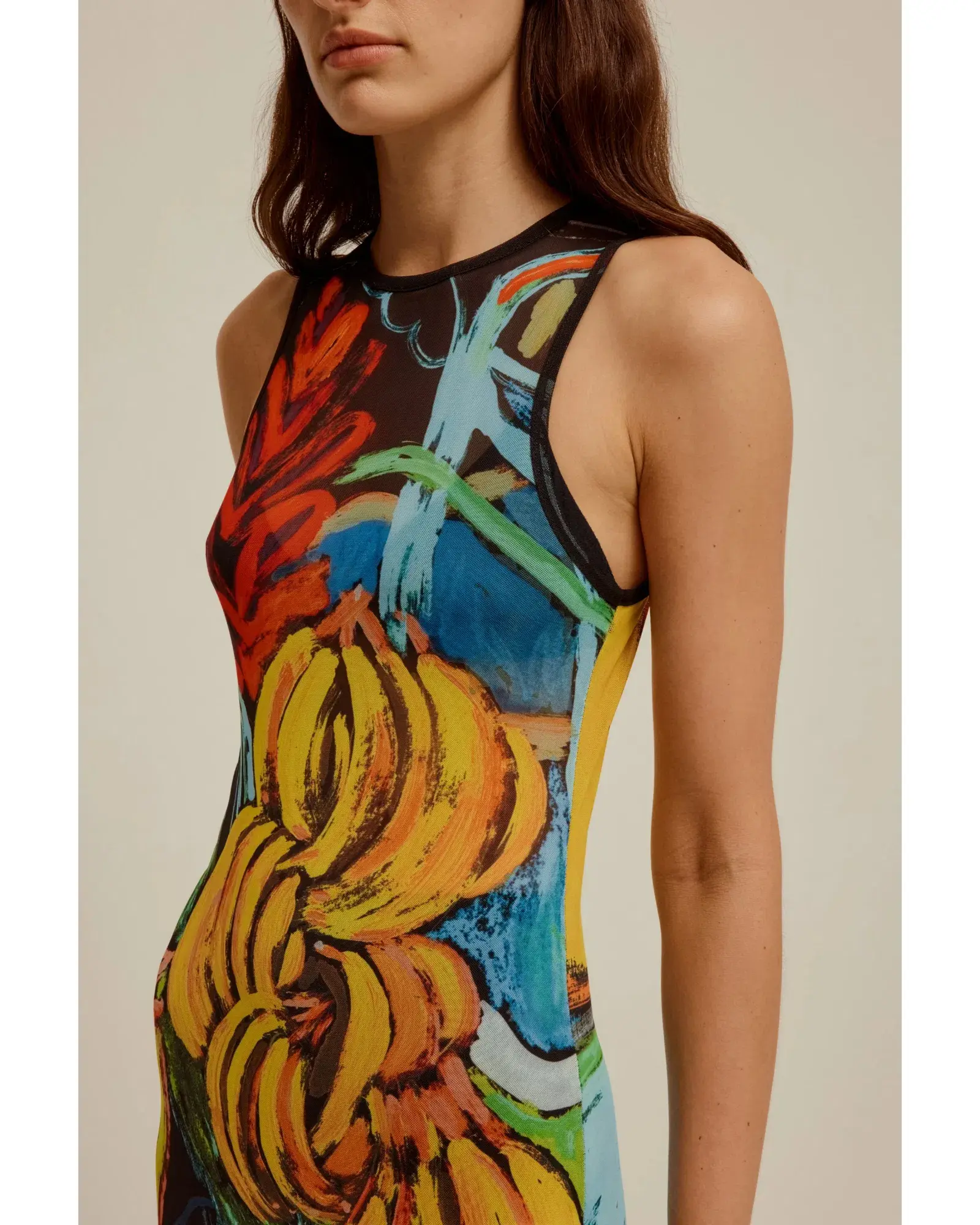 Venroy Mesh Tank Dress in Multi Size AU 10  - Image 2