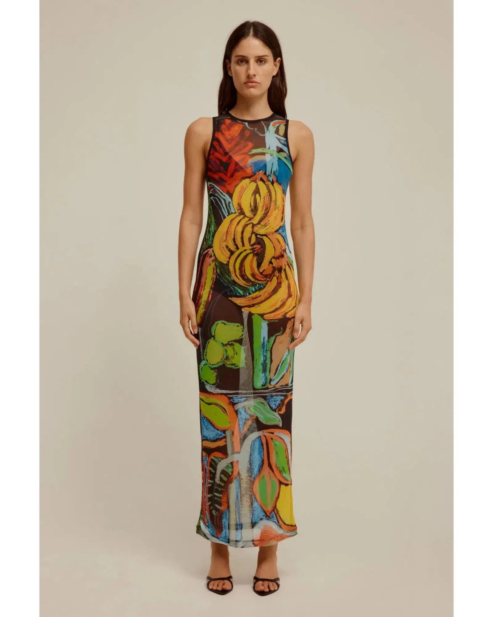 Venroy Mesh Tank Dress in Multi Size AU 10  - Image 1
