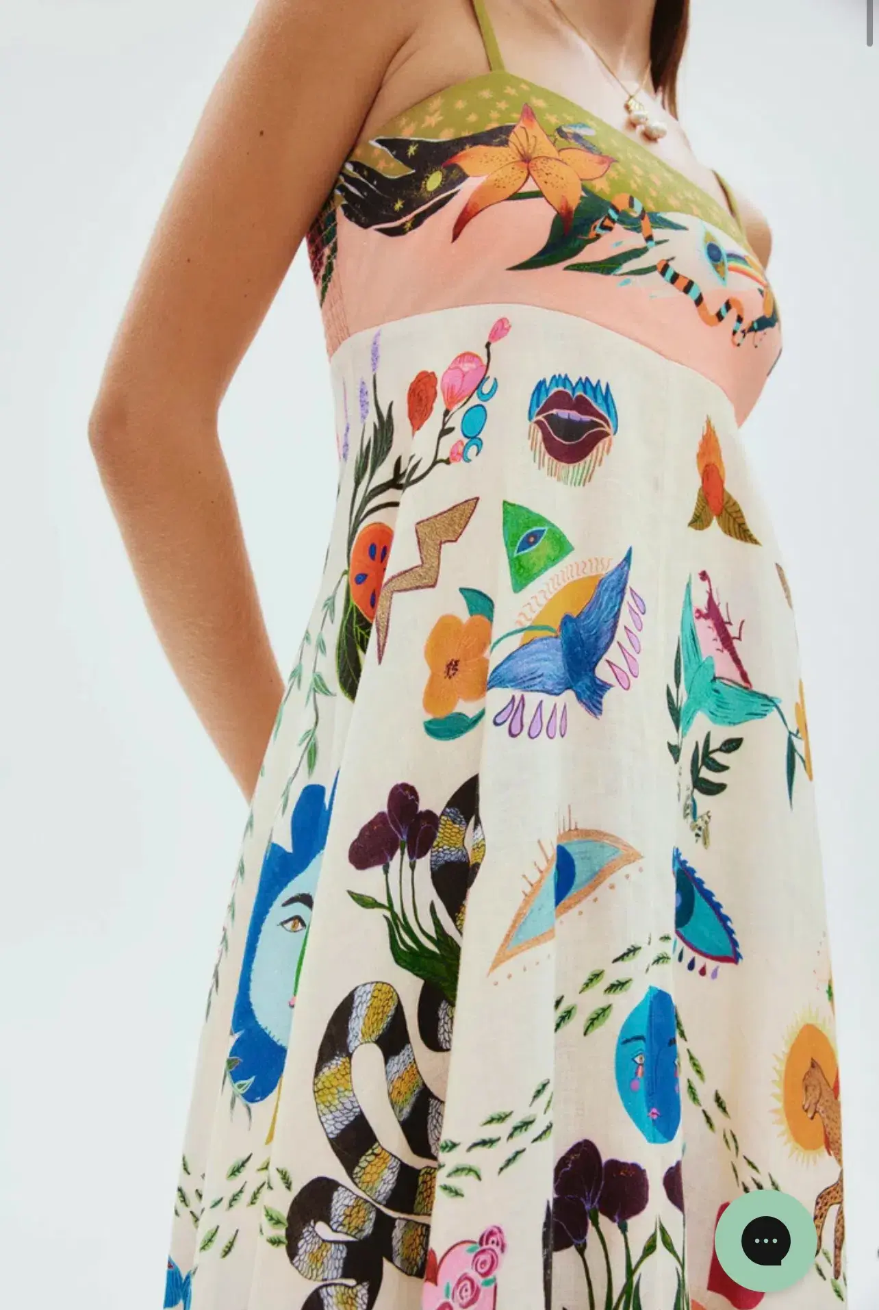 Alemais Evergreen Sundress Print Size AU 8 - Image 2