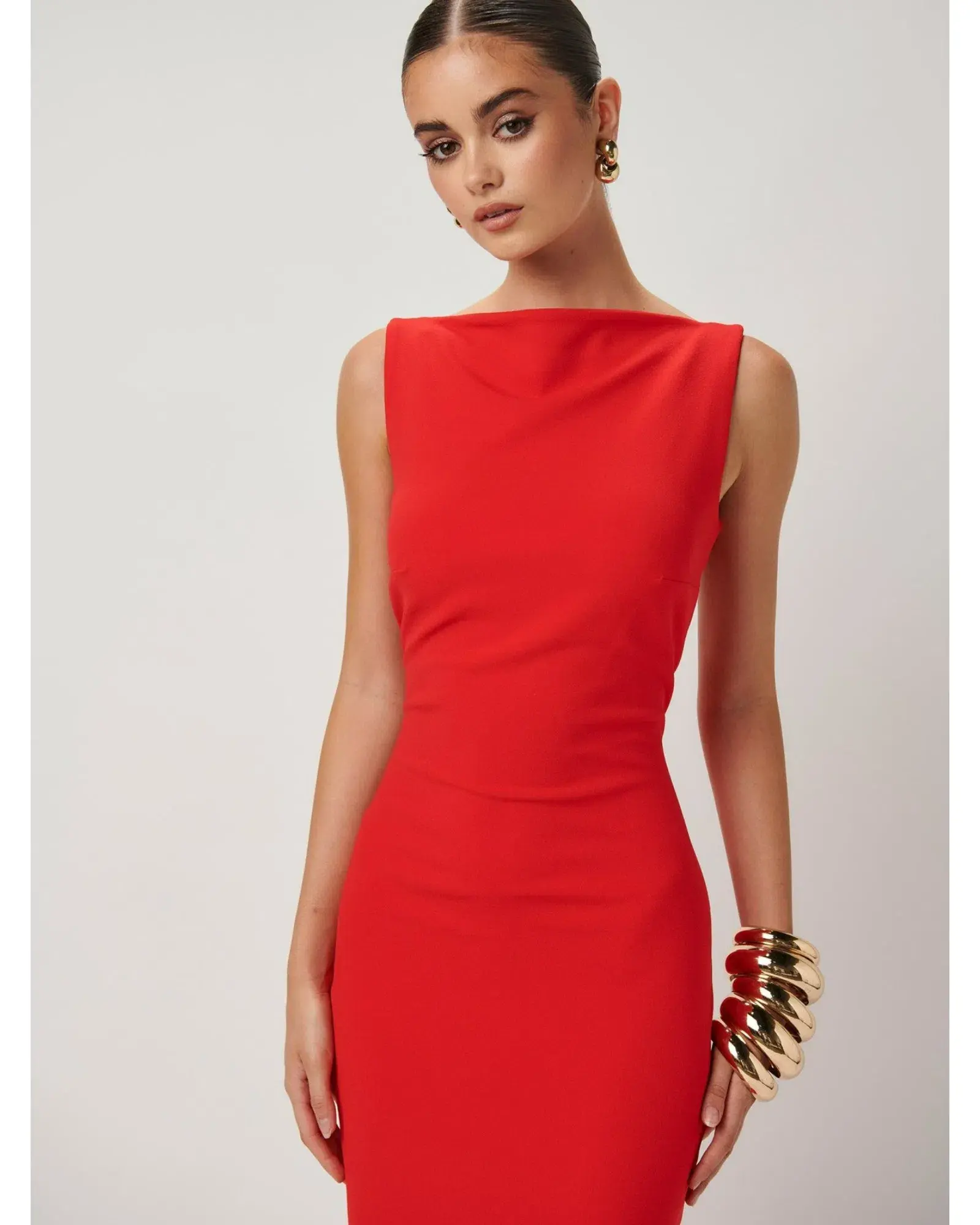 Effie Kats Verona Gown Red Size AU 8 - Image 2