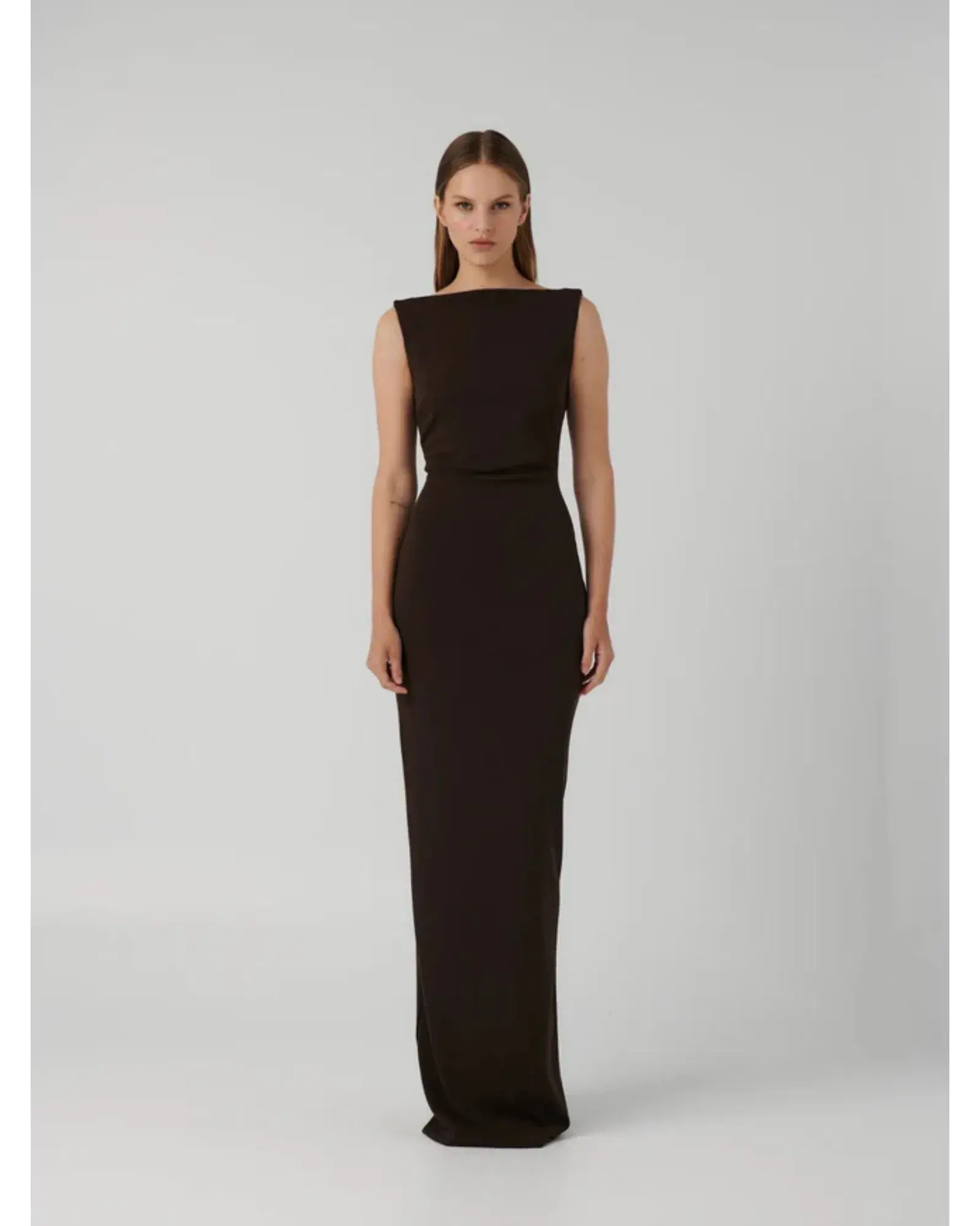 Effie Kats Verona Gown Coffee Size L / AU 12  - Image 1