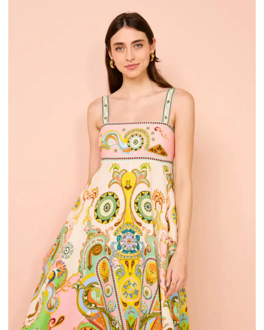 Alemais Pinball Sundress Multi Size AU 12  for rent on The Volte - main image