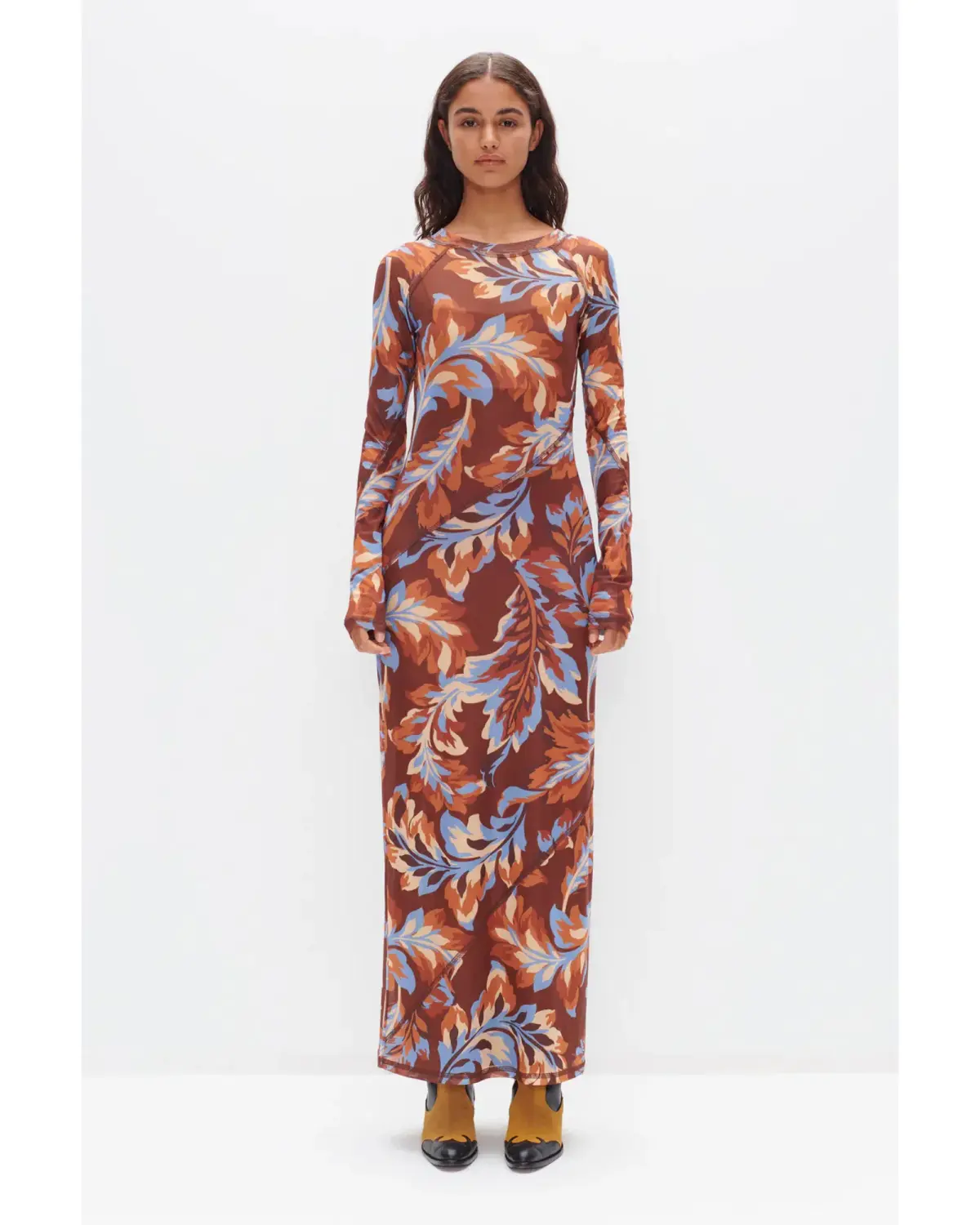 Ownley Carla Dress Retro Leaf Size AU 10  - Image 1