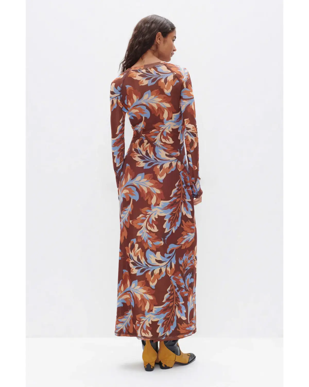 Ownley Carla Dress Retro Leaf Size AU 10  - Image 2