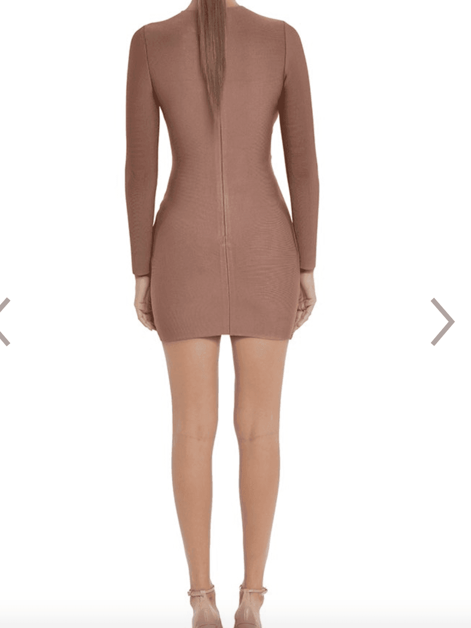MISHA Drew Bandage Mini Dress Nude Size 6/XS - Image 2