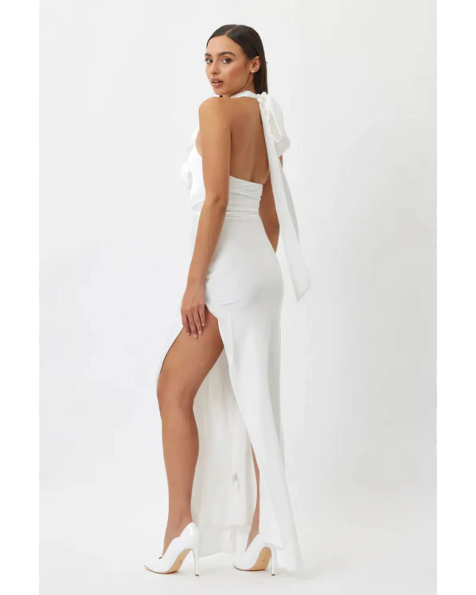 Bianca & Bridgett Gigi Maxi Dress White Size AU 12 - Image 2