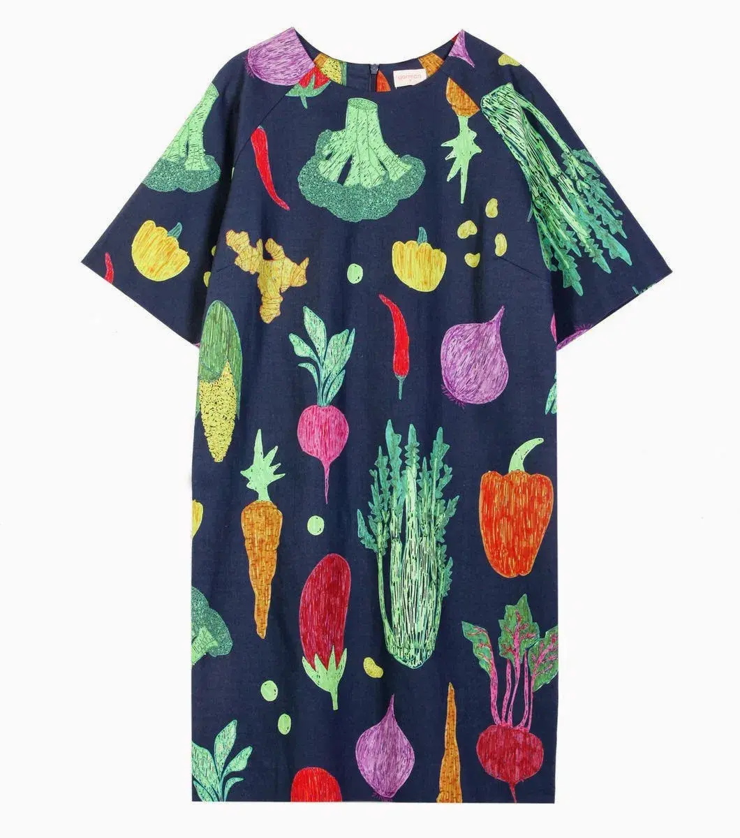 Gorman Vege Winter Harvest Mini Dress Print Size 8 - Image 2