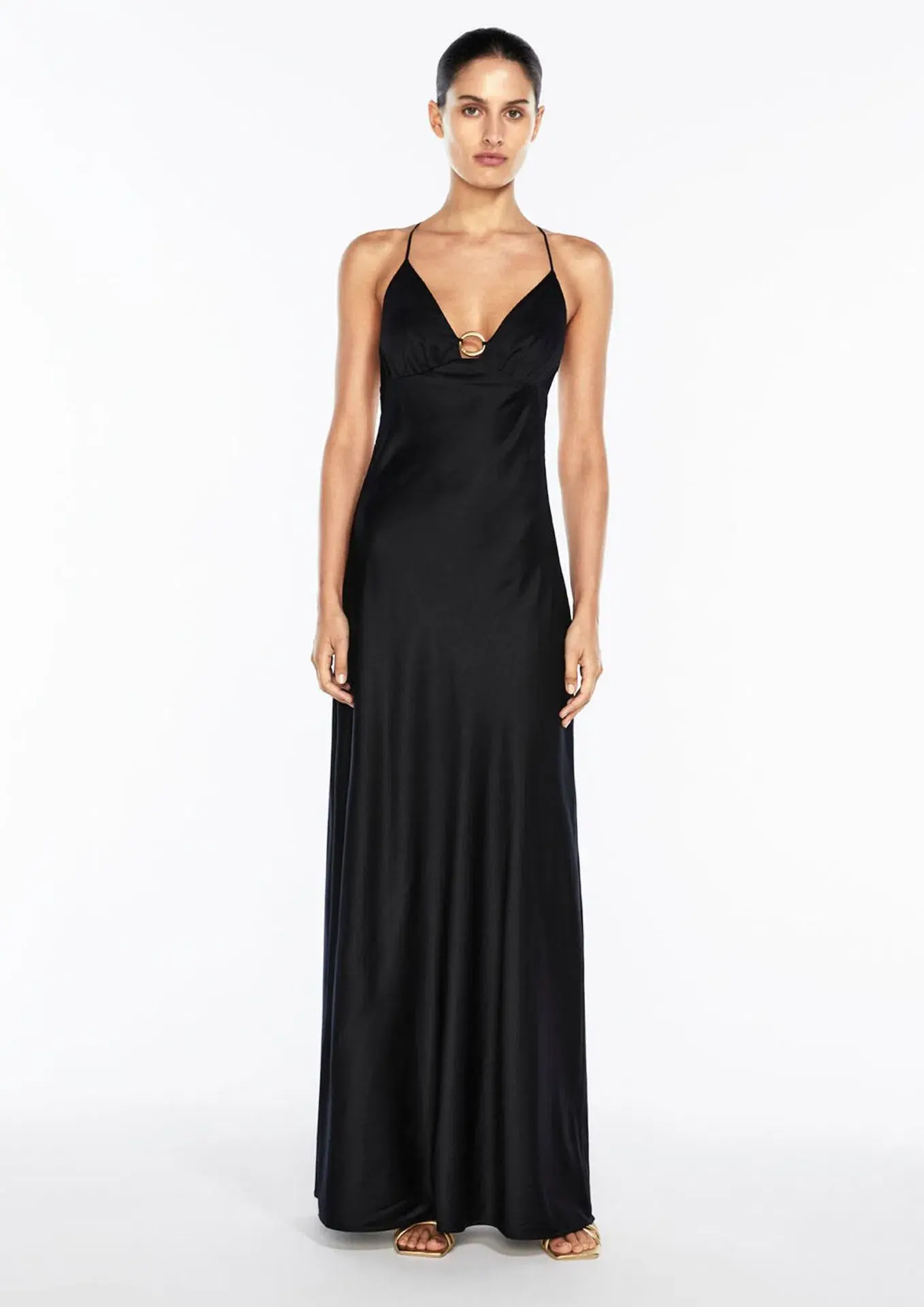 Manning Cartell Liquid Asset Slip Dress Black Size 8 - Image 1