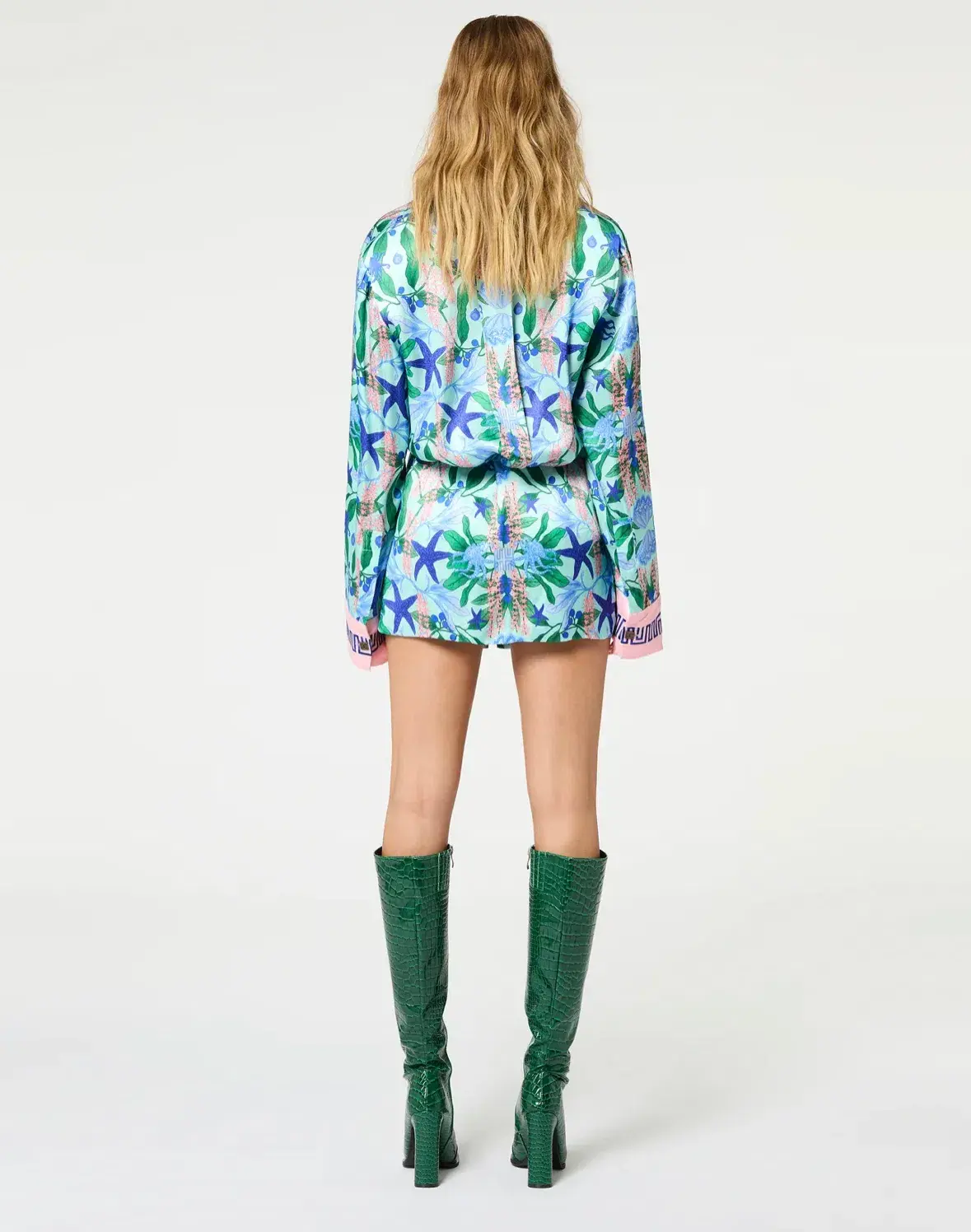 Muma World Quandong Illustrated Mini Shirt Dress Print Size 8 - Image 2