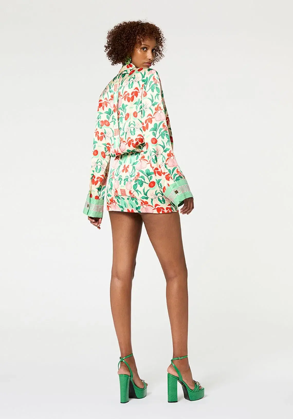 Muma World Pomelo Shirt Mini Dress Print Size 8 - Image 3