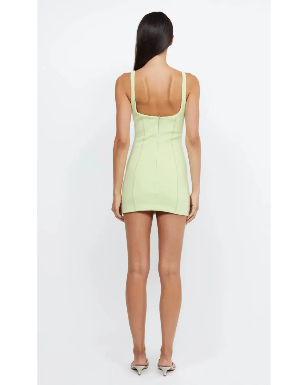 Bec & Bridge Zoe Mini Dress Lime Size AU 6  - Image 3