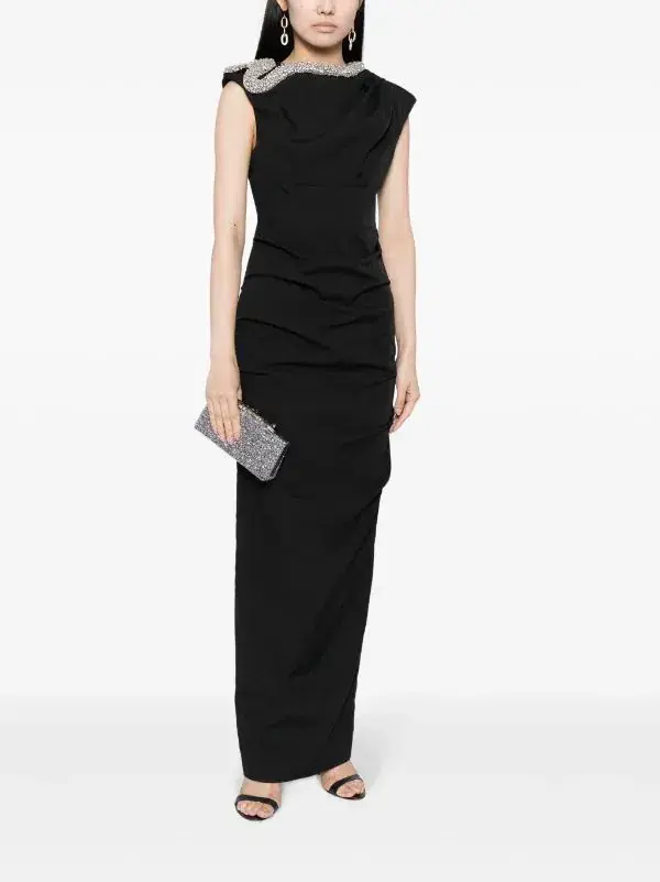 Rachel Gilbert Farley Gown Black Size 2 / AU 10 - Image 4