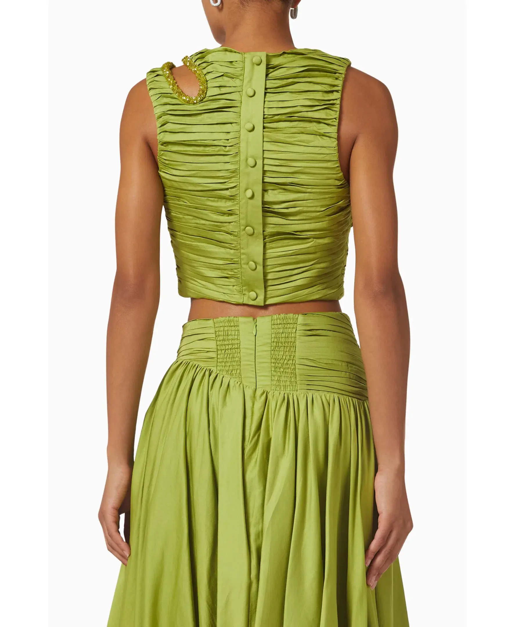 Aje Jolie Skirt and Top Set Verdant Green Size 6  - Image 2