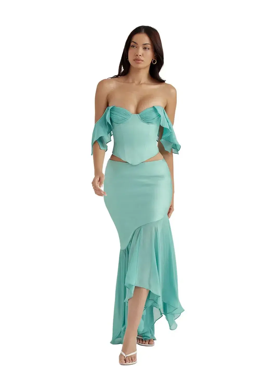 House of CB Isabella Corset Size 10 & Lila Skirt Size 12 Set Jade - Image 1