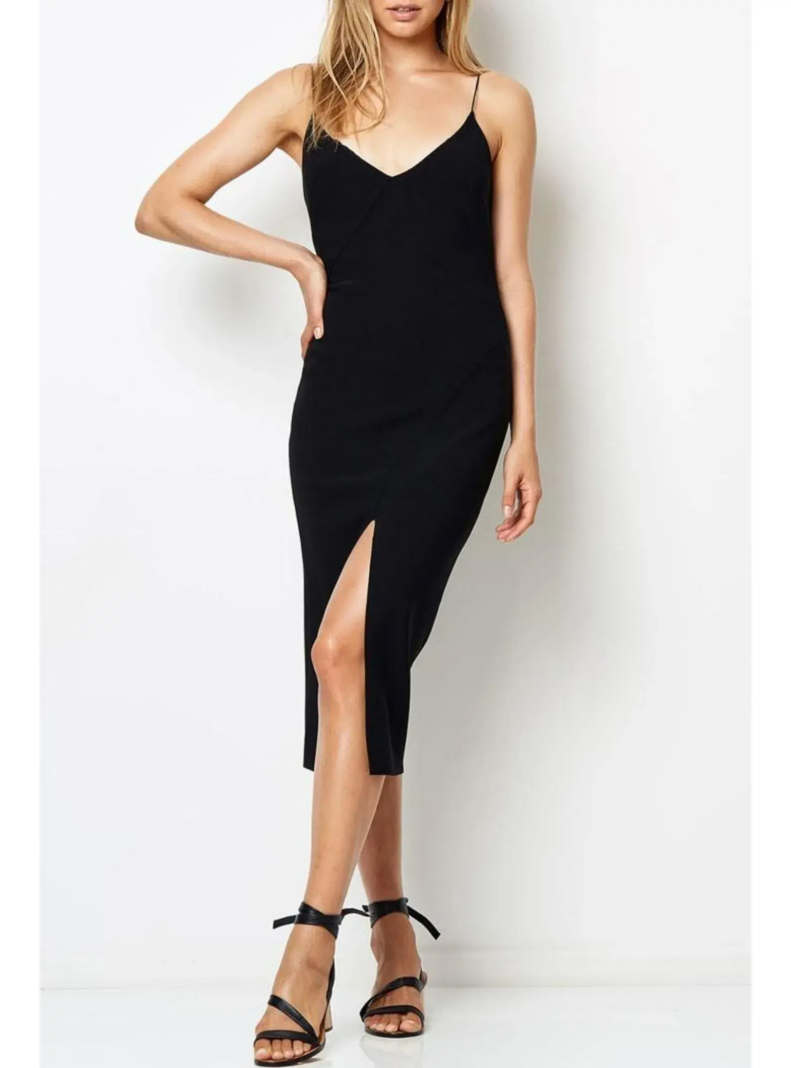 Bec & Bridge Tasha Midi Dress Black Size AU 8 - Image 1