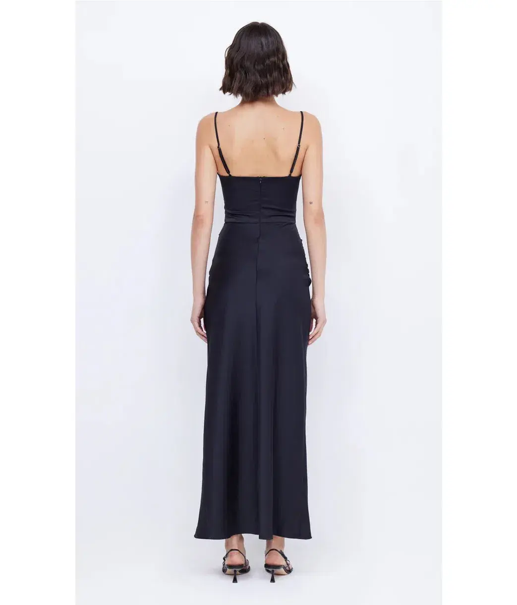 Bec & Bridge Mari Lou Knot Dress Black Size 12 for rent on The Volte - main image