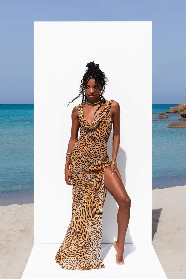 Rat & Boa Laviza Dress Animal print Size XXS/XS AU 4/6 (Altered) - Image 1