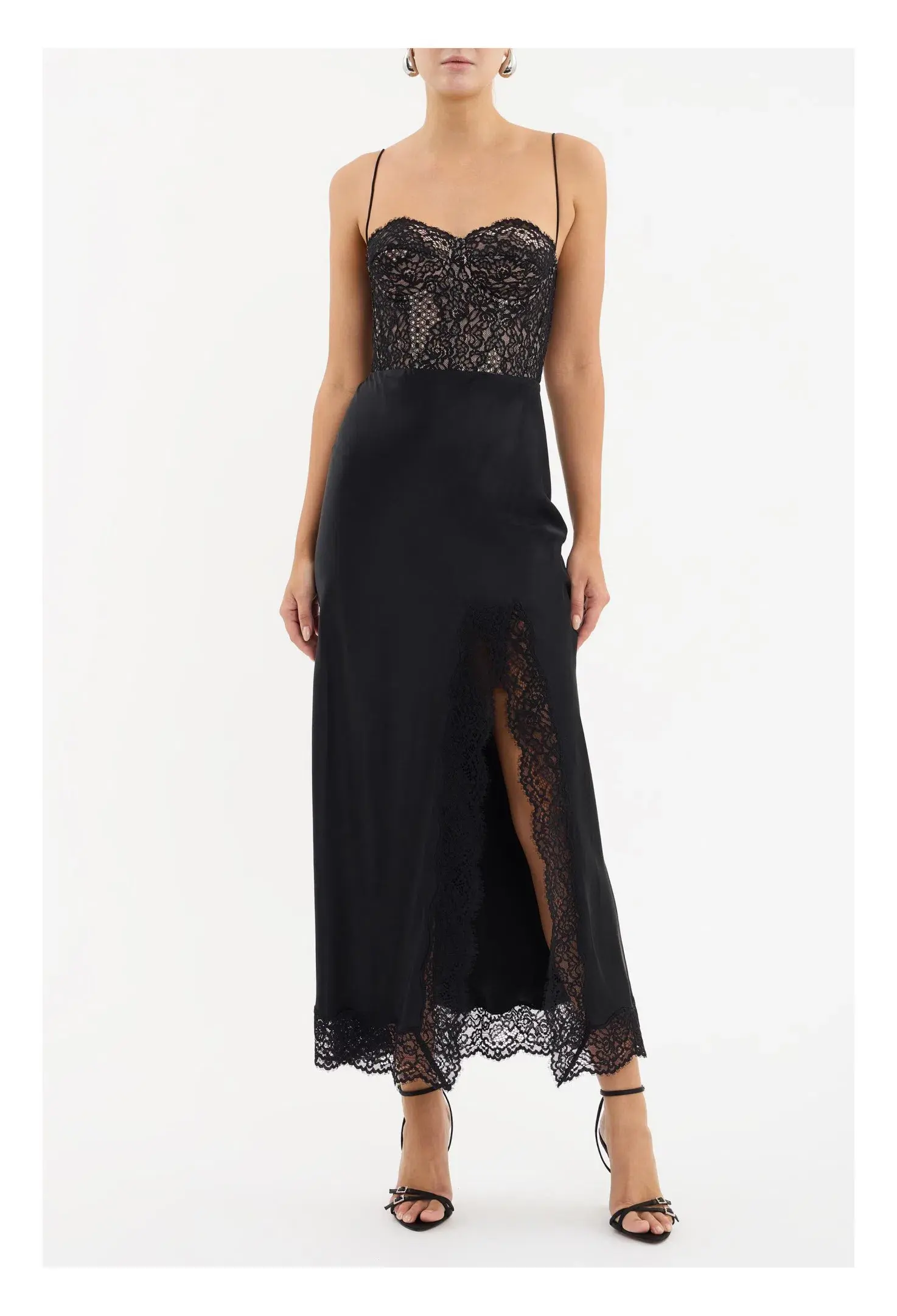Rebecca Vallance Larisa Midi Dress Black Size 10 - Image 1