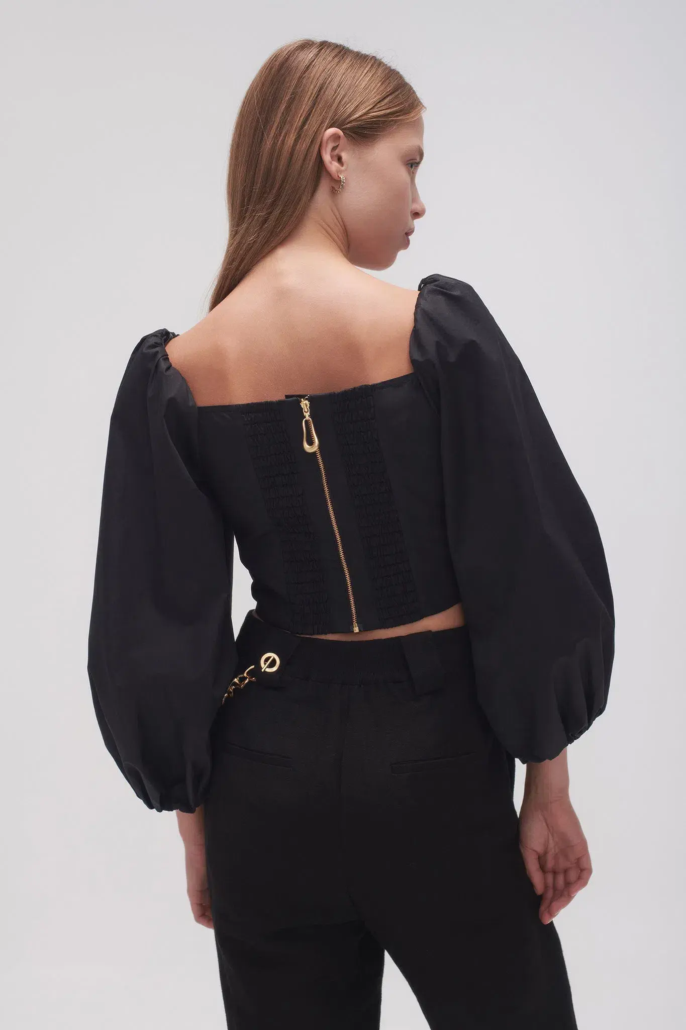 Aje Hester Corsetted Top Black Size 10 - Image 5