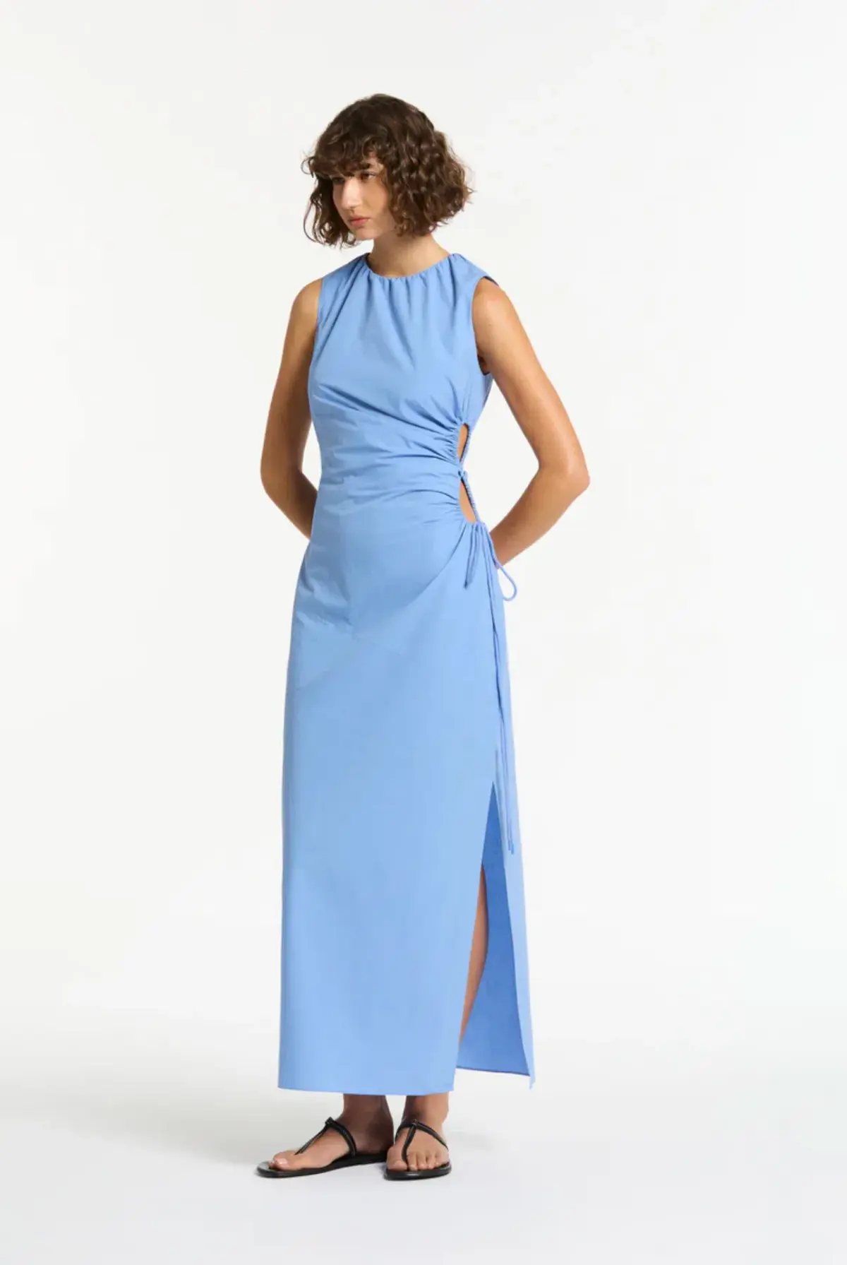 Sir the Label Nouveaux Cut Out Dress Blue Size 12 - Image 2