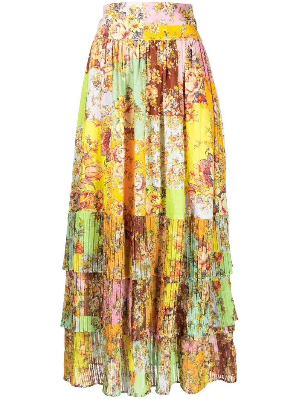 Alemais Matilde Pleat Skirt Multi Size 10 - Image 3
