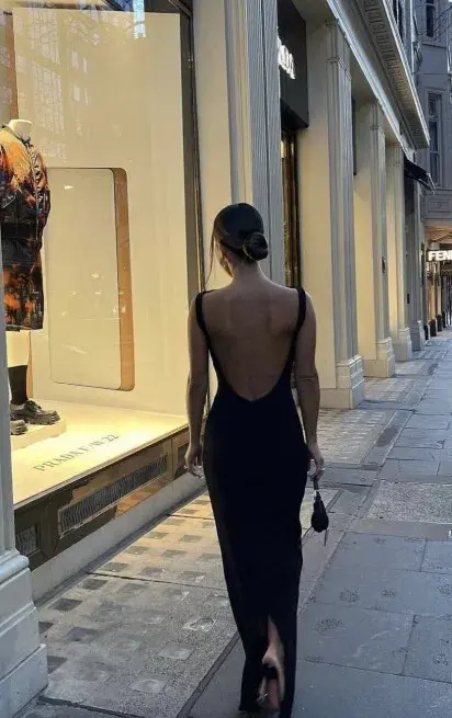 Effie Kats Verona Gown Black Size M / AU 10 for rent on The Volte - main image