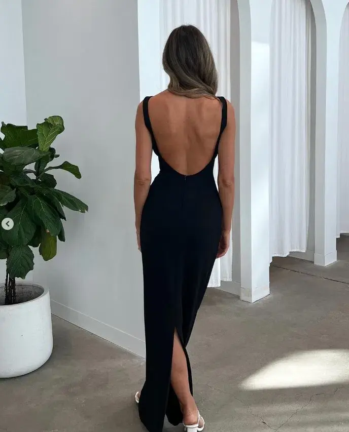 Effie Kats Verona Gown Black Size M / AU 10 for rent on The Volte - main image