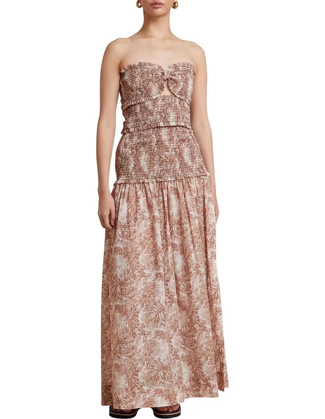 Bec & Bridge Gloria Maxi Dress in Brown Size 10 for rent on The Volte - main image