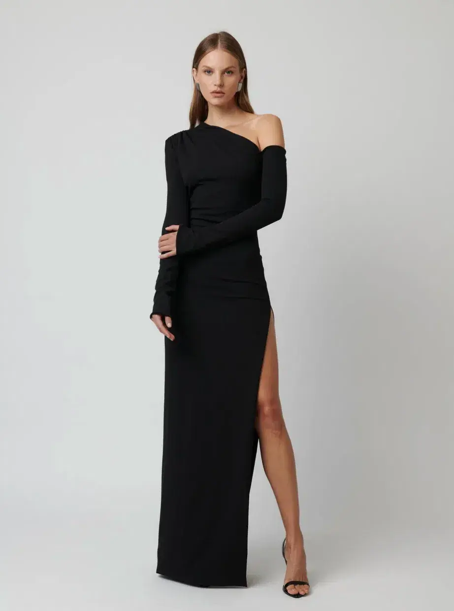 Effie Kats Cayley Gown Black Size L/ AU 12 for rent on The Volte - main image