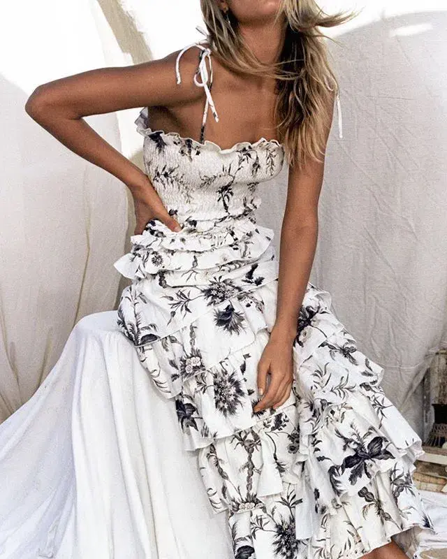 Sir the Label Marielle Ruffle Maxi Dress Floral Size 10 - Image 3