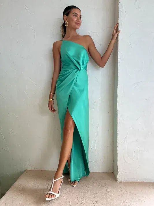 One Fell Swoop Daria Gown Juniper Size 12 - Image 3