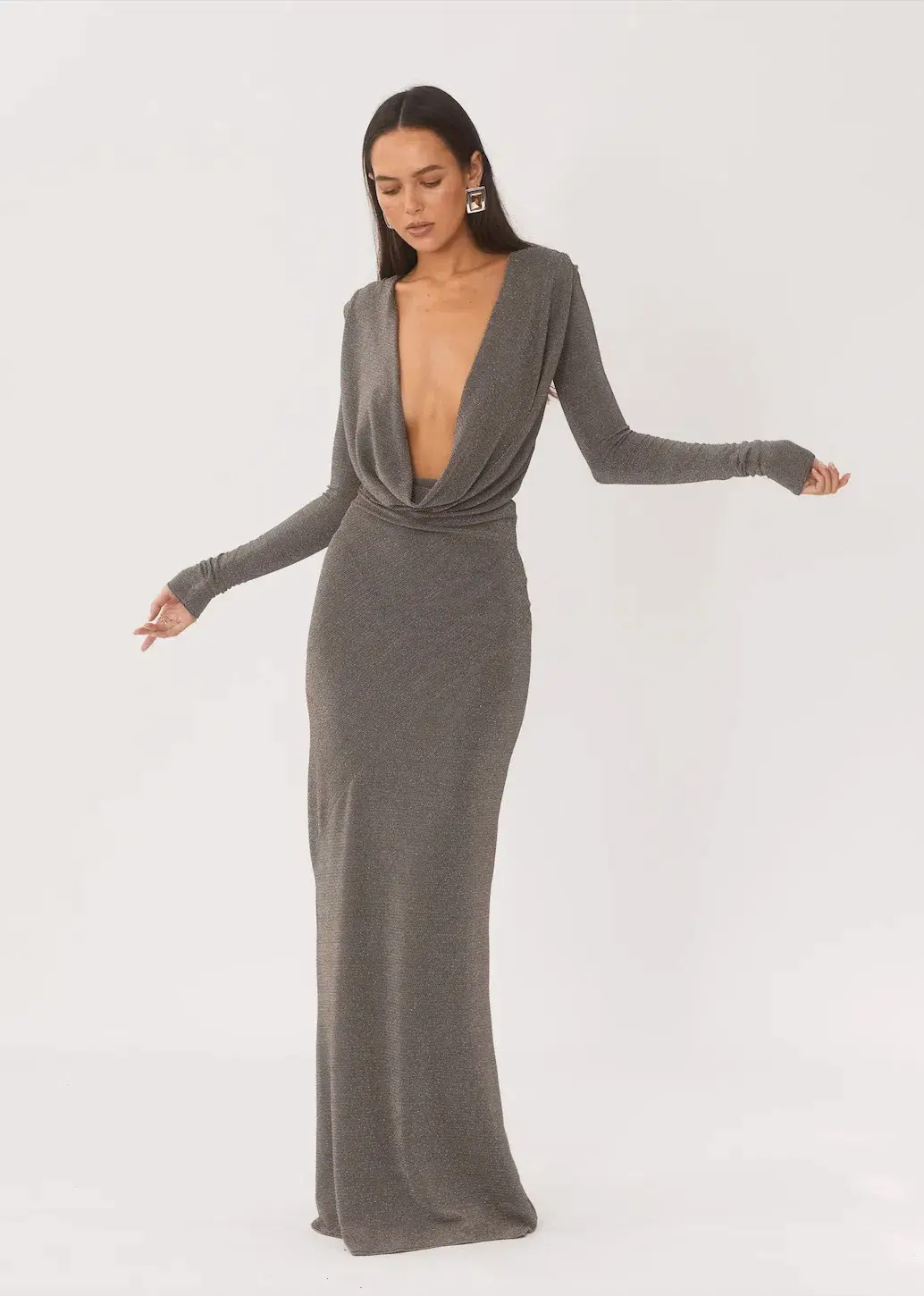 Arcina Ori Jen Dress Grey Size M / AU 10 - Image 2