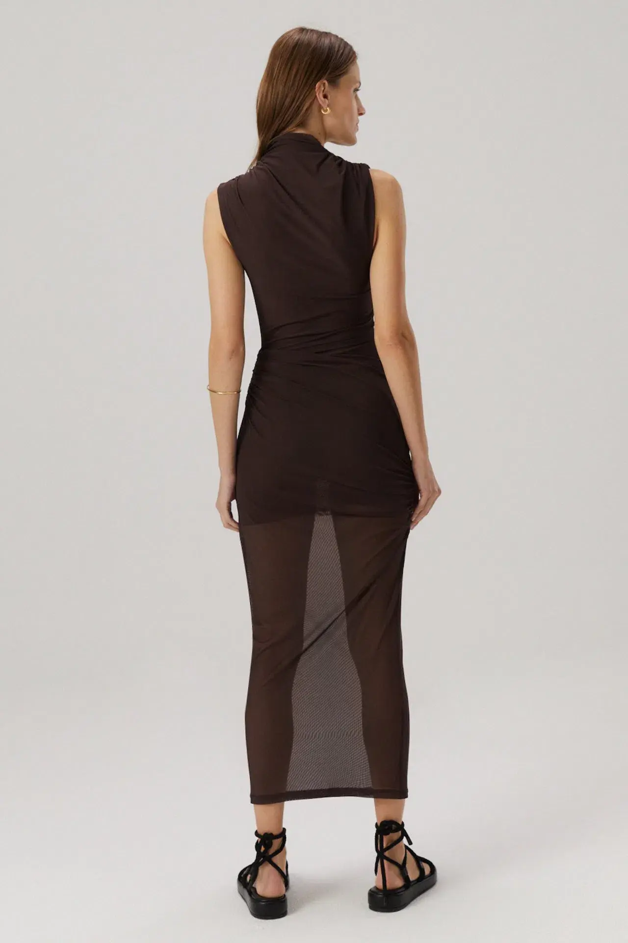 Misha Tillie Midi Dress Umber Brown Size 8/S - Image 2