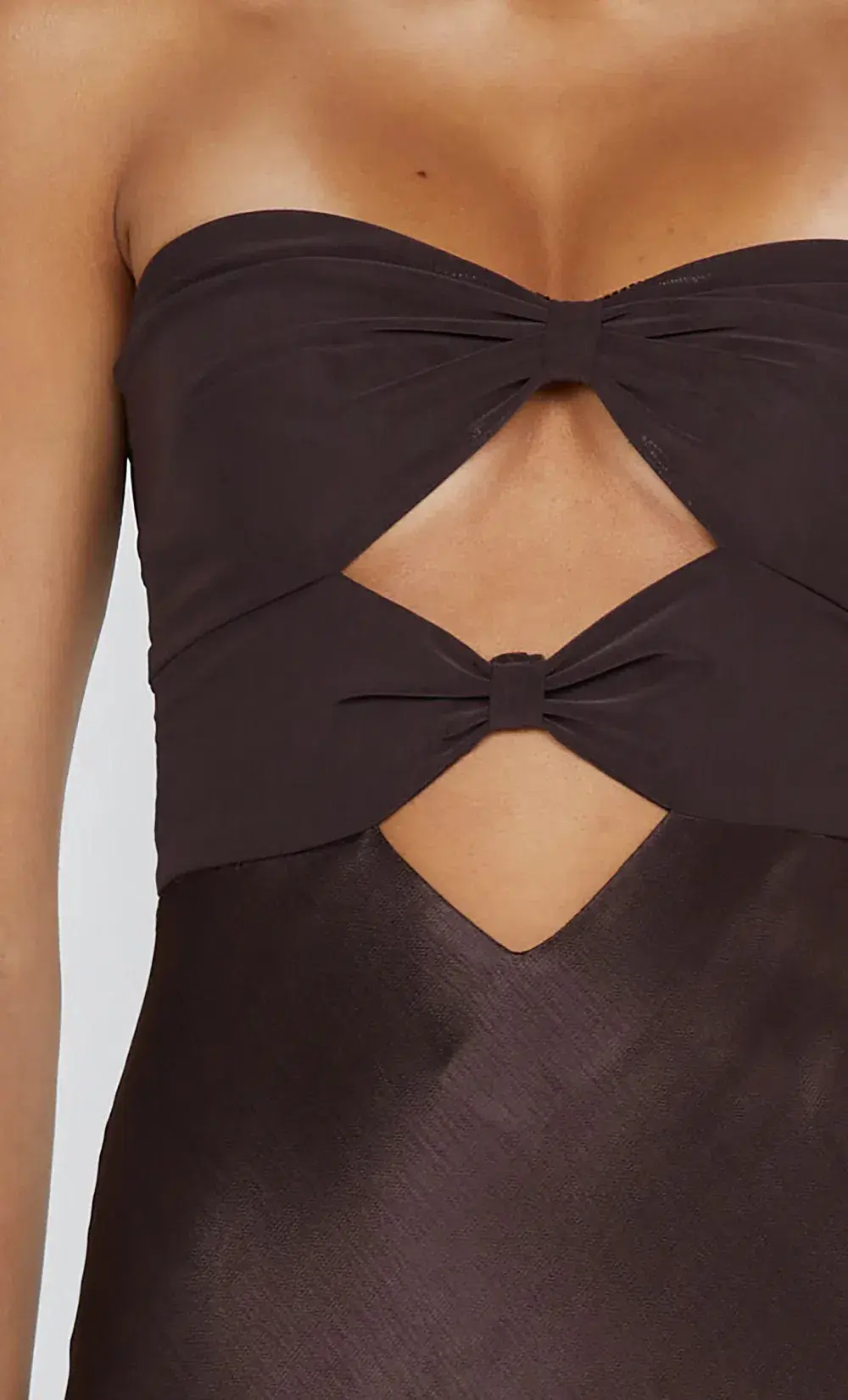 Bec & Bridge Halle Strapless Dress Chocolate Size 12 - Image 6