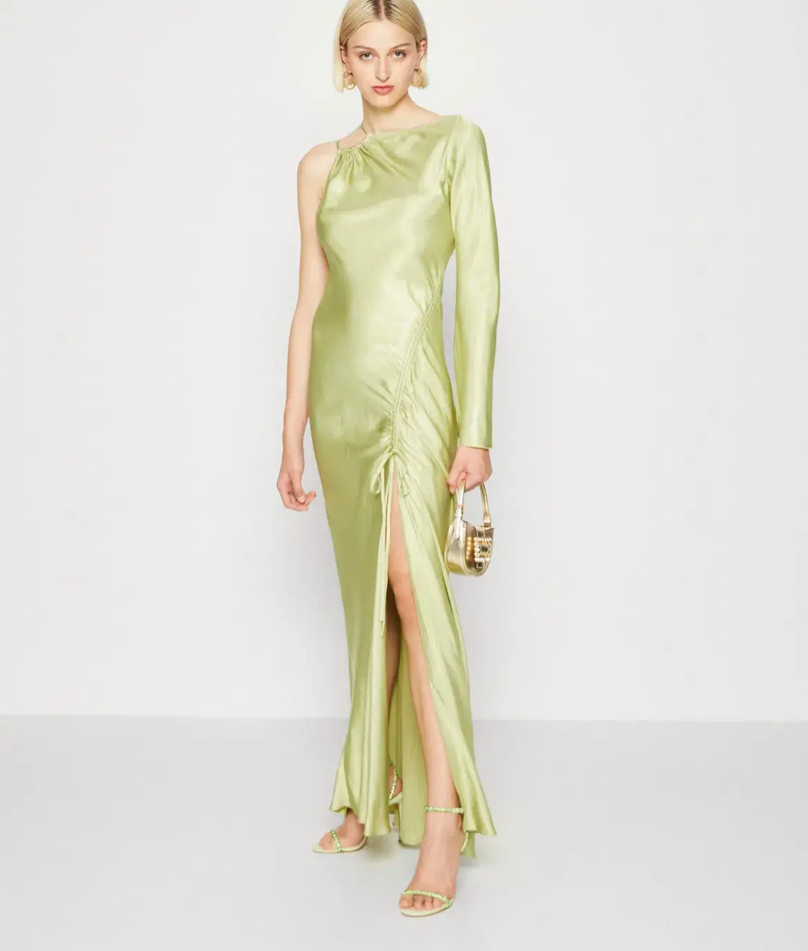 Bec & Bridge Kai Asym Maxi Dress Pear Sorbet Size 8 - Image 2