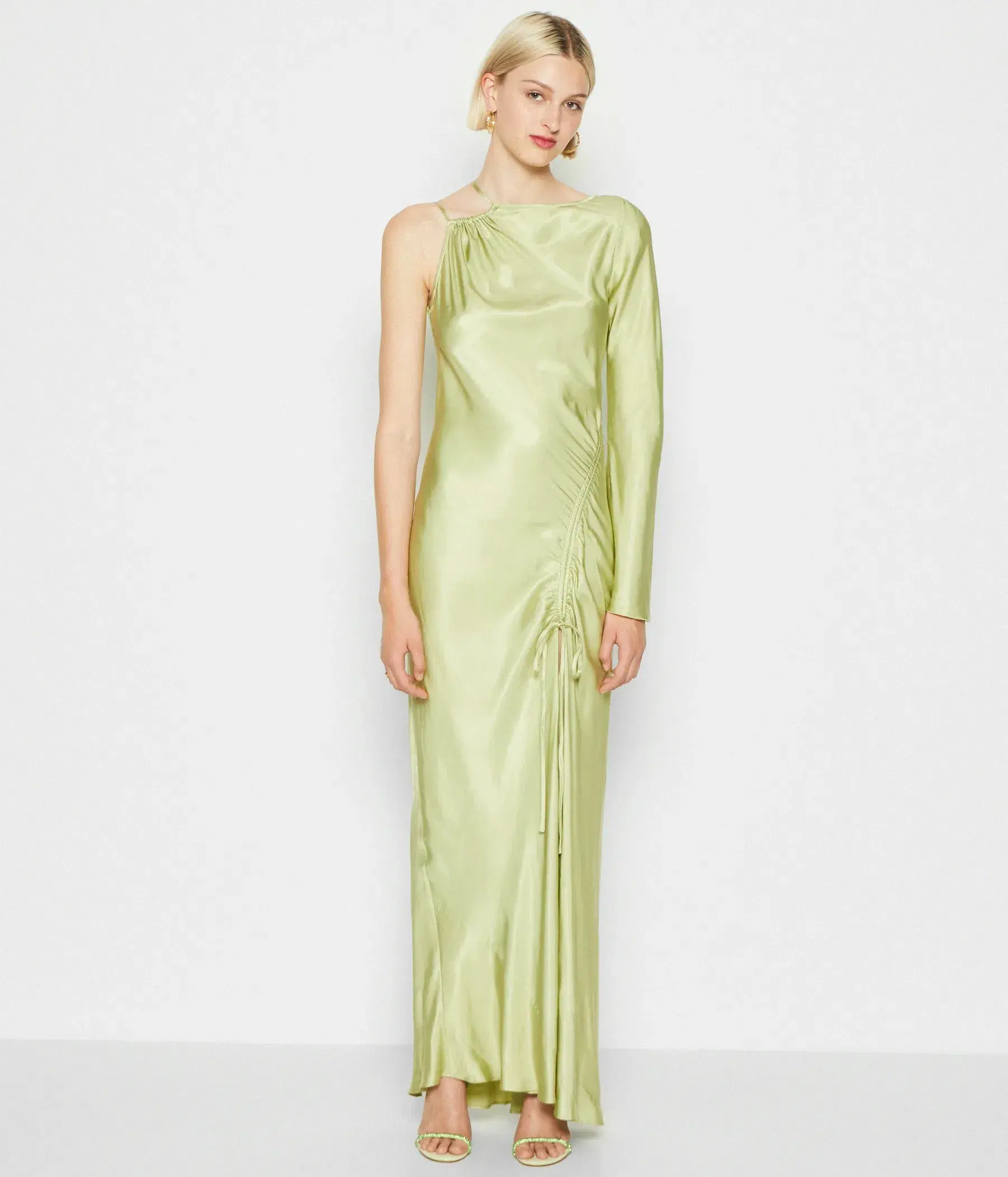 Bec & Bridge Kai Asym Maxi Dress Pear Sorbet Size 8 - Image 1