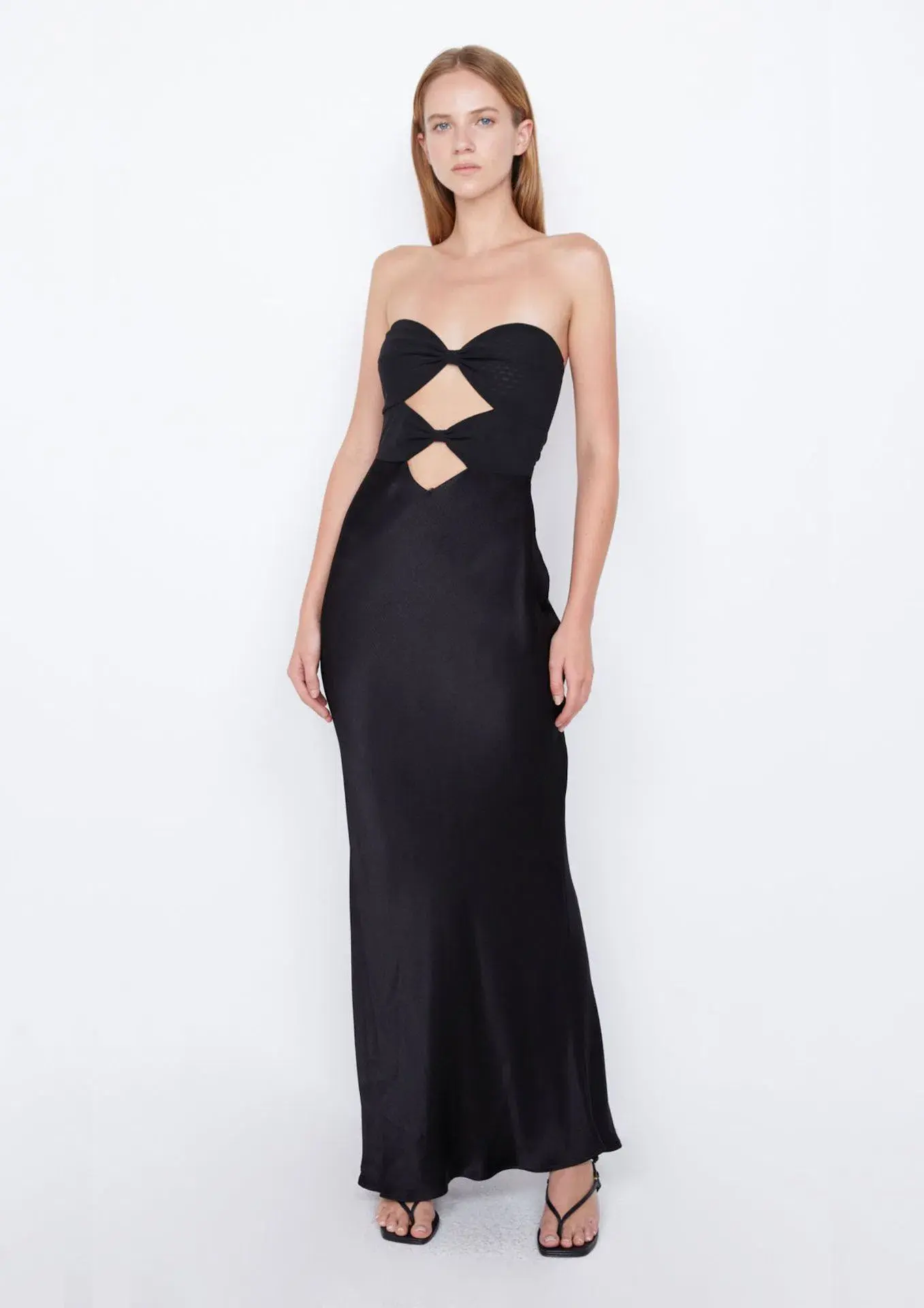 Bec & Bridge Halle Strapless Maxi Dress Black Size L / AU 12 - Image 1