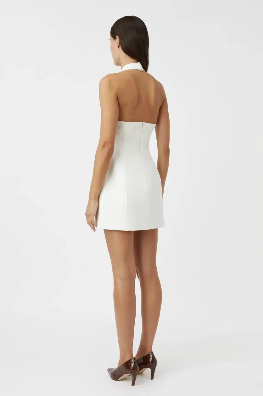 Camilla and Marc Petra Mini Dress Cream Size 8 for rent on The Volte - main image
