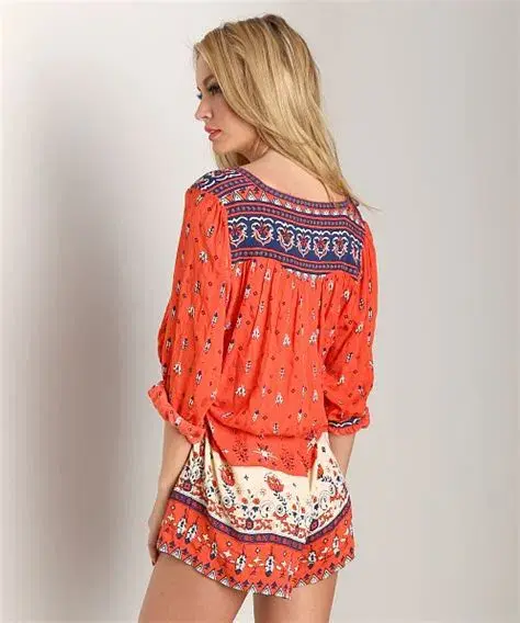 Spell Desert Wanderer Playsuit Sunset Red Size XL / AU 14 - Image 4