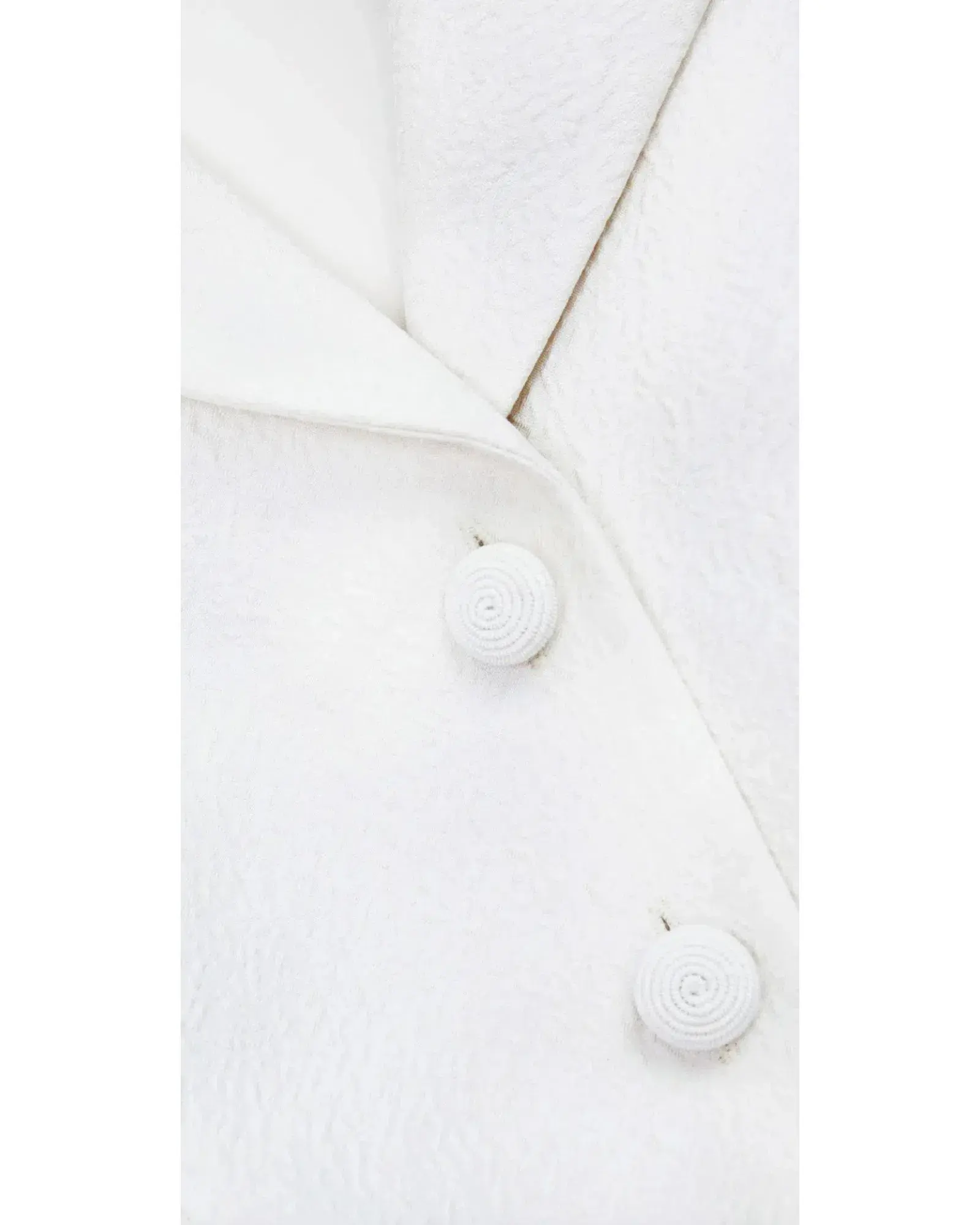 Self Portrait Textured Midi Dress White Size AU 8 - Image 4