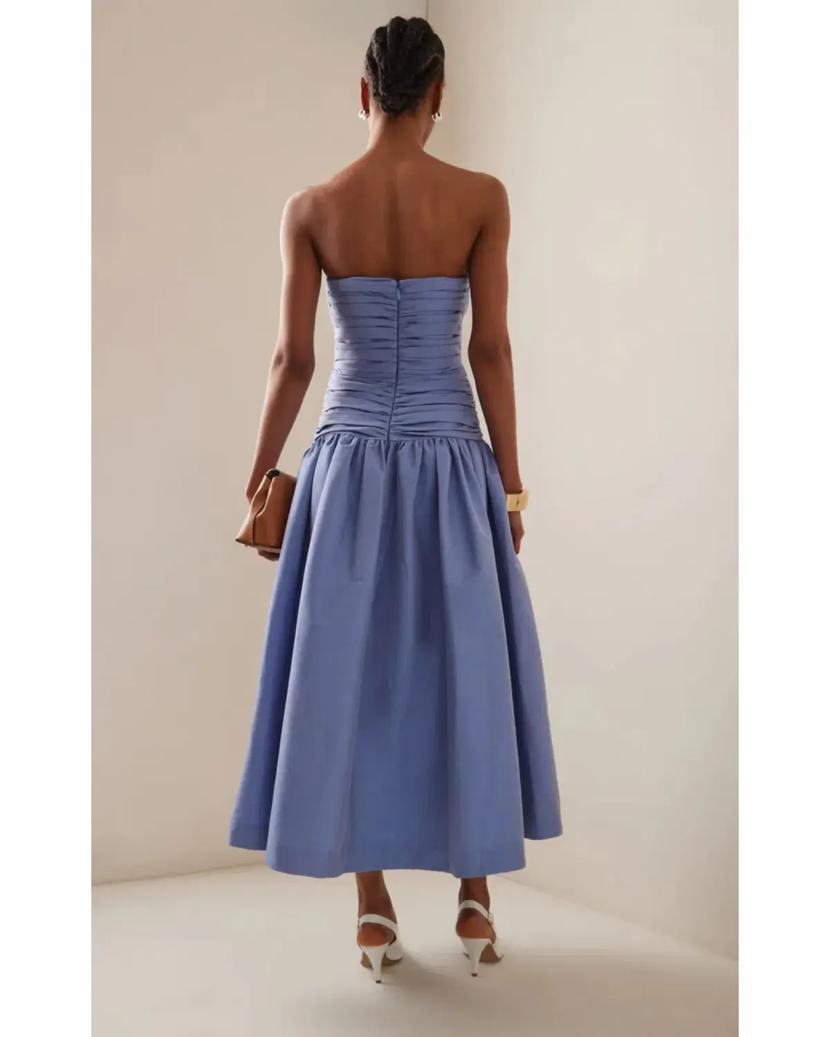 Rachel Gilbert Banks Dress in Cornflower Size AU 8 - Image 3