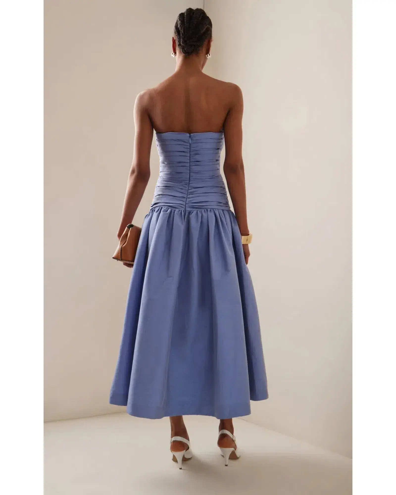 Rachel Gilbert Banks Dress in Cornflower Size AU 8 - Image 3