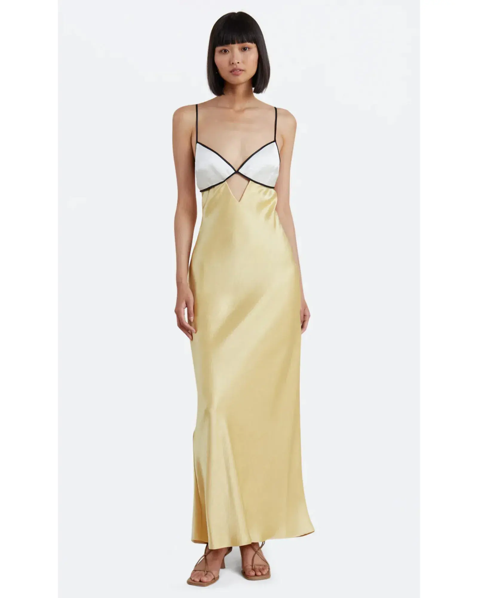 Bec & Bridge Nadia Bustier Dress Champagne/Straw Size AU 6 - Image 3